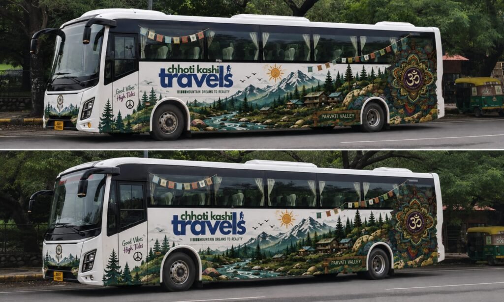 manali to kasol bus